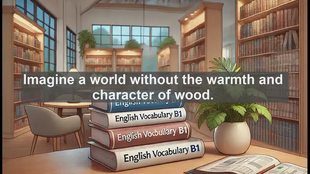 Video thumbnail for 2500 Must Know CEFR B1 Vocabulary - Understanding 'Wooden': More Than Just Wood