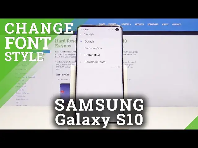 'Video thumbnail for How to Change Font Style in SAMSUNG Galaxy S10 - Font Personalization'