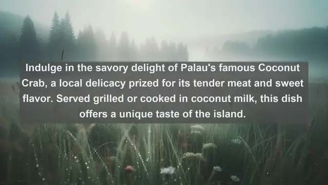 Video thumbnail for Culinary Paradise: Top 10 Mouthwatering Foods in Palau