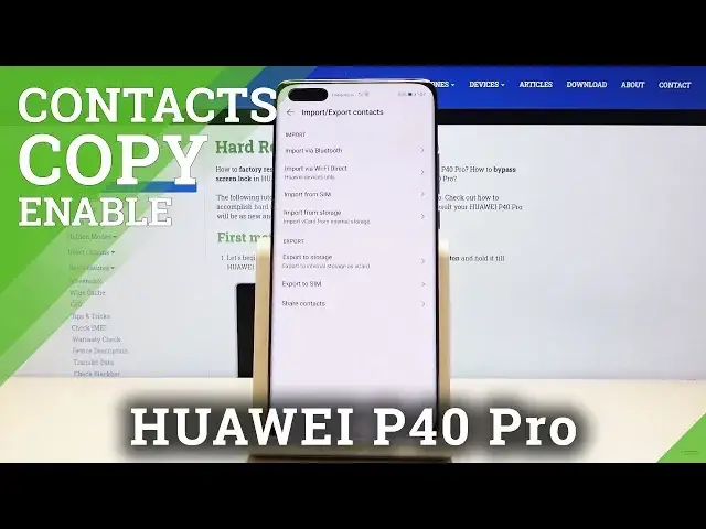 'Video thumbnail for How to Copy Contacts in HUAWEI P40 Pro – Import / Export / Copy Contact List'