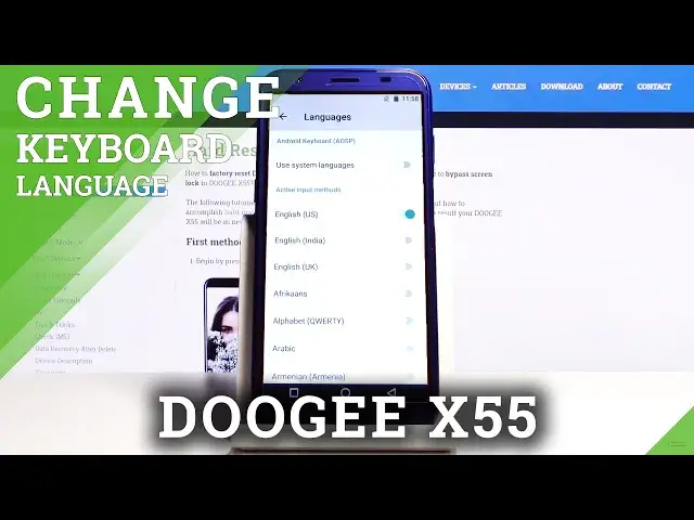 'Video thumbnail for How to Change Keyboard Language in DOOGEE X55 – Keyboard Settings'