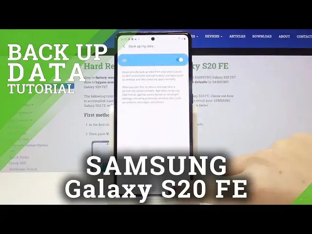 'Video thumbnail for How to Enable Google Backup in SAMSUNG Galaxy S20 FE – Back Up Data'