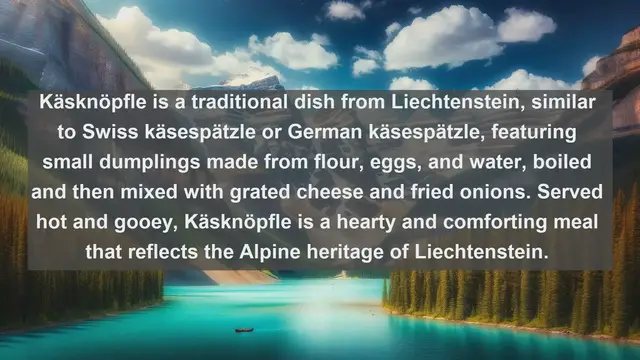 Video thumbnail for Taste of Liechtenstein: Top 10 Delicious Foods to Try in Liechtenstein