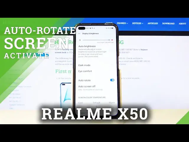 'Video thumbnail for How to Turn On / Off Rotate Screen in REALME X50 5G – Find Autorotation Options'