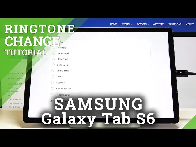 'Video thumbnail for How to Change Ringtone in SAMSUNG Galaxy Tab S6 – Ringtone List'