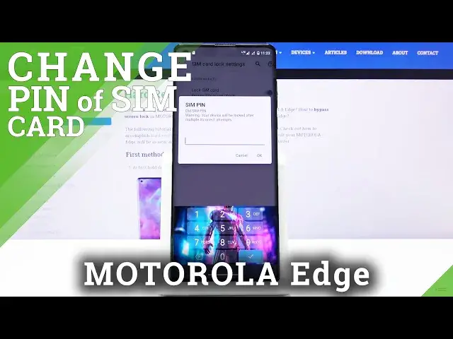 'Video thumbnail for How to Change PIN of SIM Card in Motorola Edge – SIM Card'