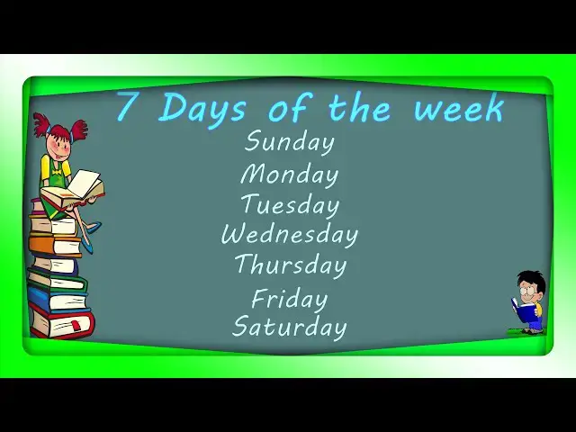 'Video thumbnail for 7 Days of the Week | Sunday Monday Tuesday Wednesday Thursday Friday Saturday Sunday | Youtubersity'