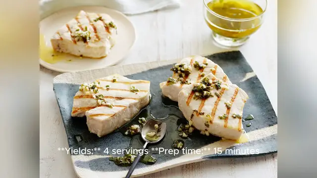 Video thumbnail for swordfish recipe