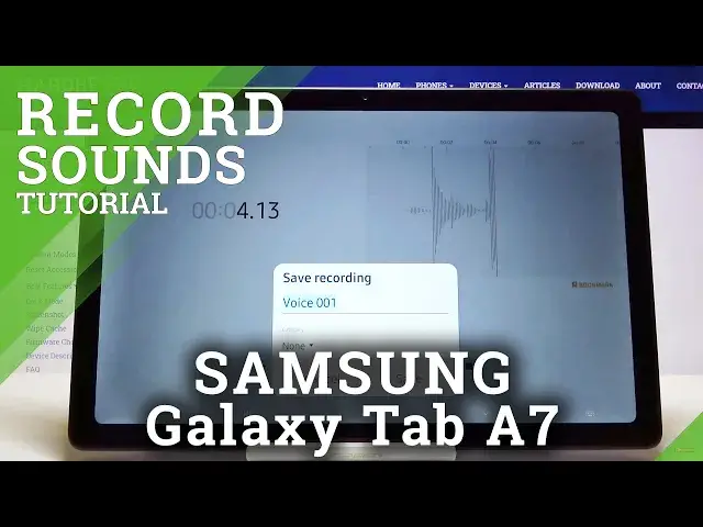 'Video thumbnail for Enable Voice Recorder in SAMSUNG Galaxy TAB A7 - Record Sounds'