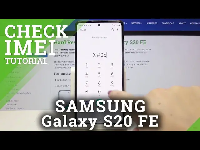 'Video thumbnail for How to Check IMEI and SN in SAMSUNG Galaxy S20 FE – IMEI and Serial Number'
