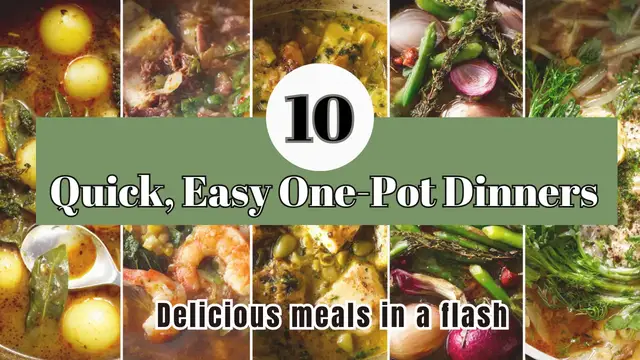 Video thumbnail for 10 Easy One-Pot Meals for Busy Weeknights | Minimal Cleanup Dinner Ideas