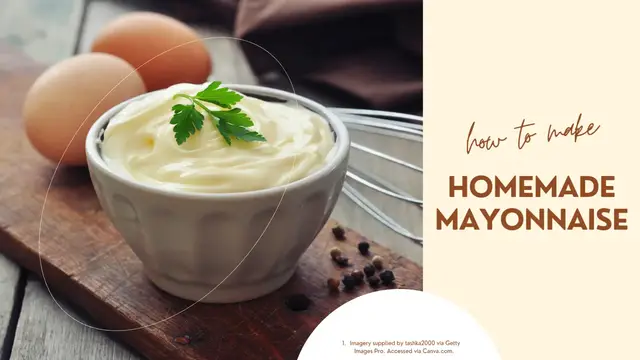 Video thumbnail for Homemade Mayonnaise