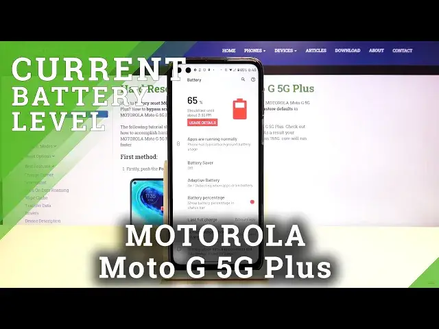 'Video thumbnail for How to Check Battery Percentage in MOTOROLA Moto G 5G Plus – Battery Level Icon'