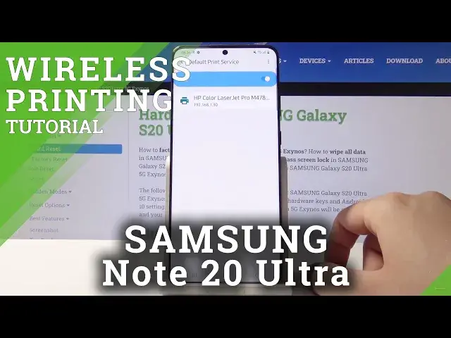 'Video thumbnail for How to Connect Printer in SAMSUNG Galaxy S20 Ultra – Wireless Printing'