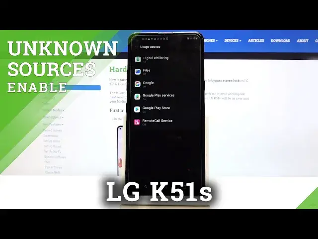 'Video thumbnail for How to Install Apps from Unknown Sources on LG K51s – Programs Settings'