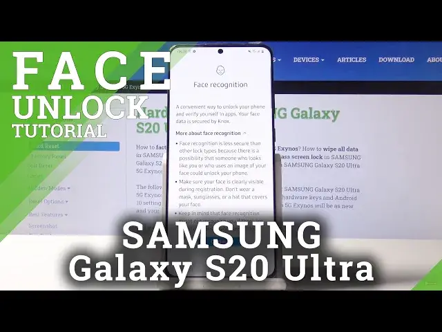 'Video thumbnail for How to Use Face Unlock on SAMSUNG Galaxy S20 Ultra – Face Recognition'