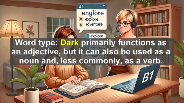 Video thumbnail for 2500 Must Know CEFR B1 Vocabulary - The Many Shades of 'Dark': Exploring Its Meanings and Uses