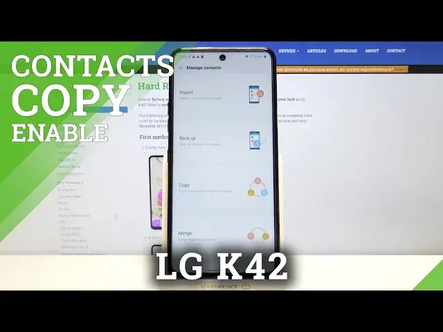 Video thumbnail for LG K42   Copy Contacts
