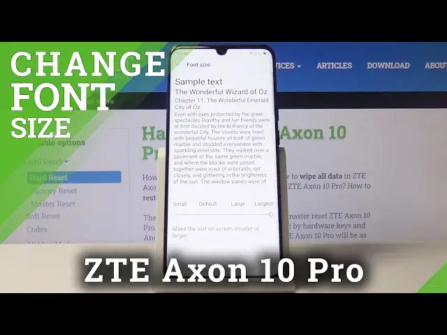 'Video thumbnail for How to Change Font Size in ZTE Axon 10 Pro – Set Up Front'