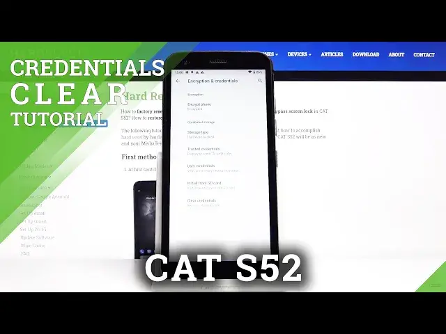 Video thumbnail for How Clear Credentials in CAT S52 – Remove All Licenses and Certificates