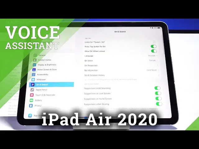 'Video thumbnail for How to Personalize Siri on iPad Air 2020 – Voice Settings'