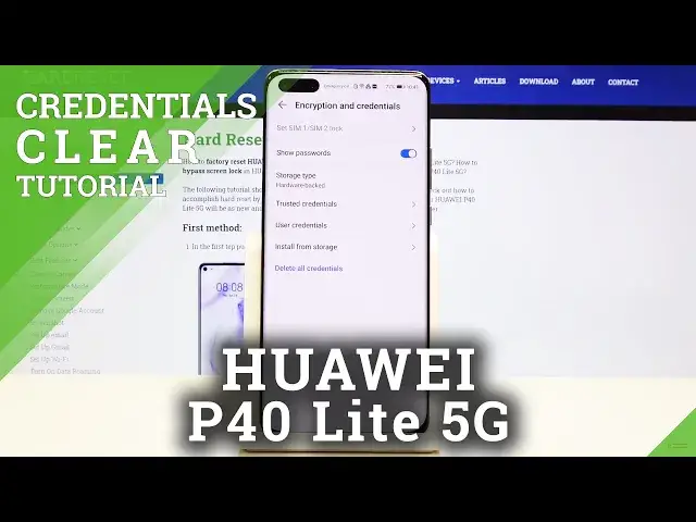 'Video thumbnail for How to Clear Credentials in Huawei P40 Lite 5G - Remove Licenses'