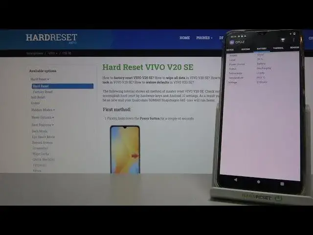 Video thumbnail for CPUZ Pro Benchmark on Vivo V20 SE – Device Specification