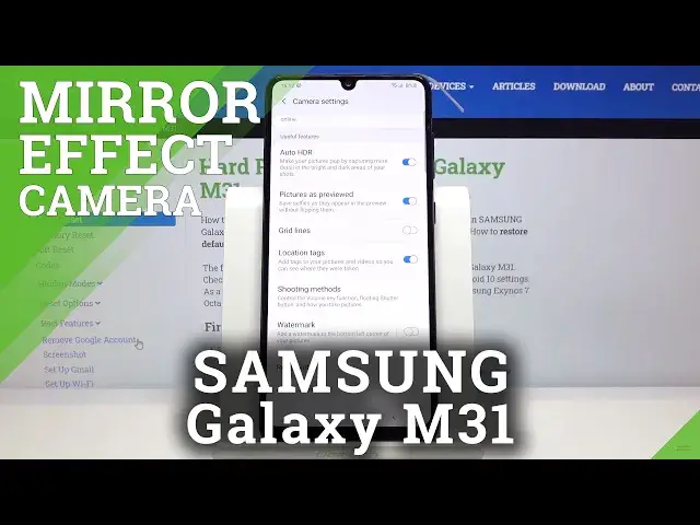 Video thumbnail for How to Turn Off Mirror Effect on SAMSUNG GALAXY M31 - Camera Settings