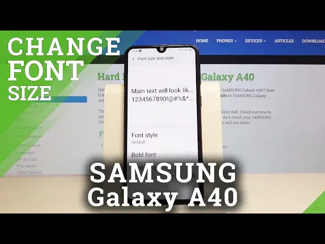 'Video thumbnail for How to Change Font Size in SAMSUNG Galaxy A40 – Switch Display Size'