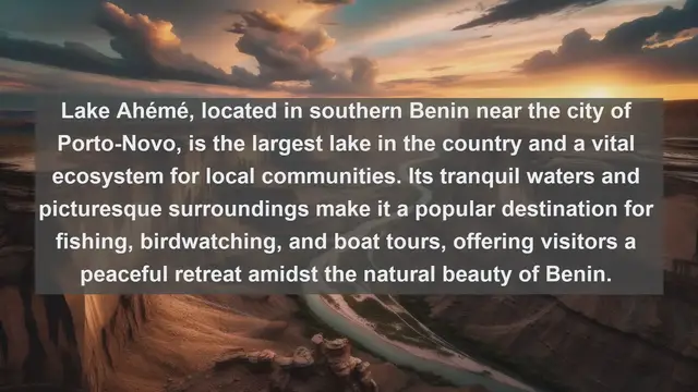 Video thumbnail for Discovering Benin's Natural Gems: Top 10 Famous Lakes in Benin
