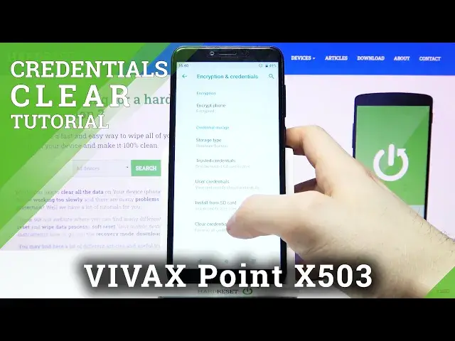 'Video thumbnail for How to Clear Credentials on VIVAX Point X503 - Delete All Certificates'