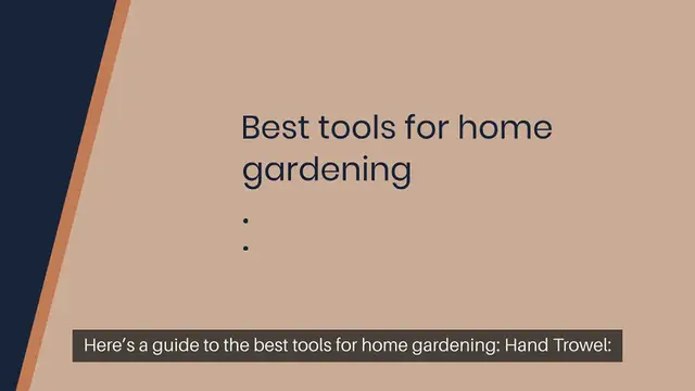 Video thumbnail for Best Tools For Home Gardening