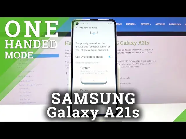 'Video thumbnail for How to Turn On One Hand Mode in SAMSUNG Galaxy A21s – Make Screen Smaller'
