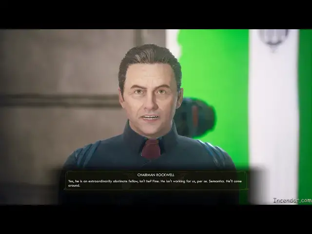 Video thumbnail for Chairman Rockwell Brave New World Tartarus Non violent dialogue ending The Outer Worlds