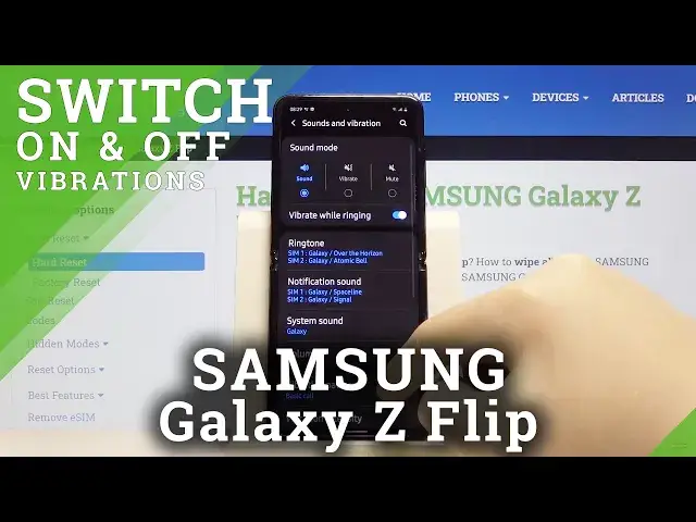 'Video thumbnail for How to Enter Vibration Settings in SAMSUNG Galaxy Z Flip – Vibration Options'