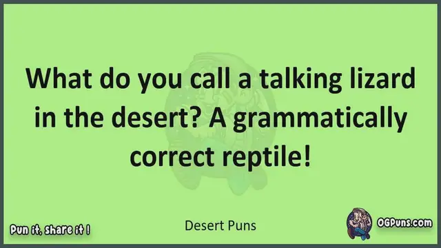 Video thumbnail for Desert - Jokes, Puns, Wordplays, and Laughter