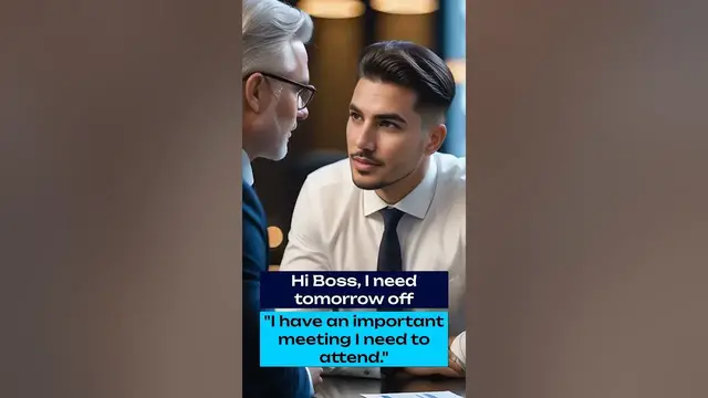 Video thumbnail for Mastering Spoken English: 10 Simple Phrases with Common Excuses to Take Leave: No.10 is Mind-Blowing