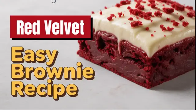 'Video thumbnail for Red Velvet Brownies Recipe'