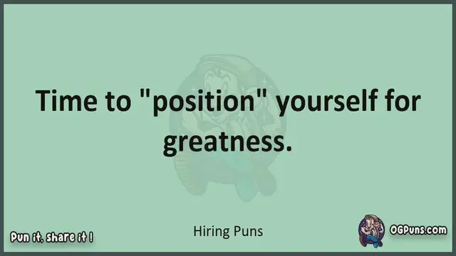 Video thumbnail for Hiring - Jokes, Puns, Wordplays, and Laughter