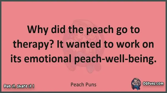 Video thumbnail for Peach - Jokes, Puns, Wordplays, and Laughter