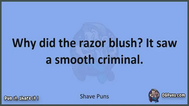 Video thumbnail for Shave - Jokes, Puns, Wordplays, and Laughter