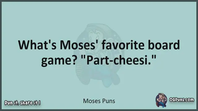 Video thumbnail for Moses - Jokes, Puns, Wordplays, and Laughter