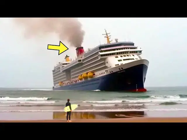 'Video thumbnail for Surfers Thought They Found an Abandoned Ship — Then They Noticed Smoke Rising From Its Chimney'