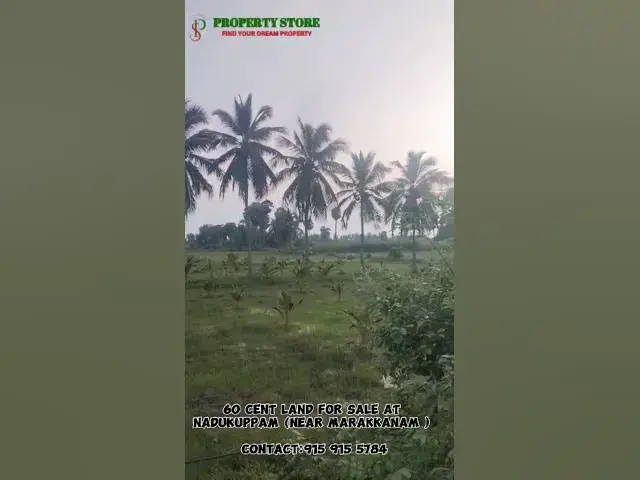 Video thumbnail for 60 Cent Land for Sale near Marakkanam..Low Budget.