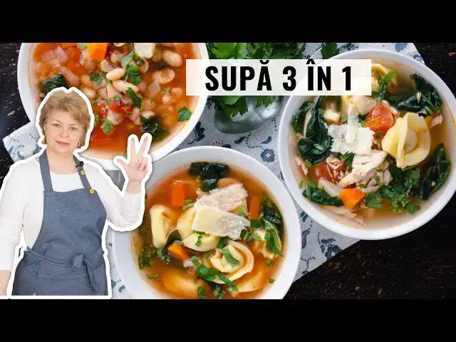 Video thumbnail for 🥣 Supa 3 in 1 cu TORTELLINI, PUI și SPANAC - o rețetă ingenioasă pentru toate gusturile 😉