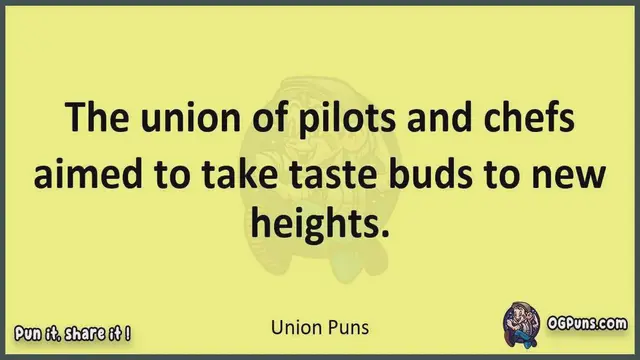 Video thumbnail for Union - Jokes, Puns, Wordplays, and Laughter