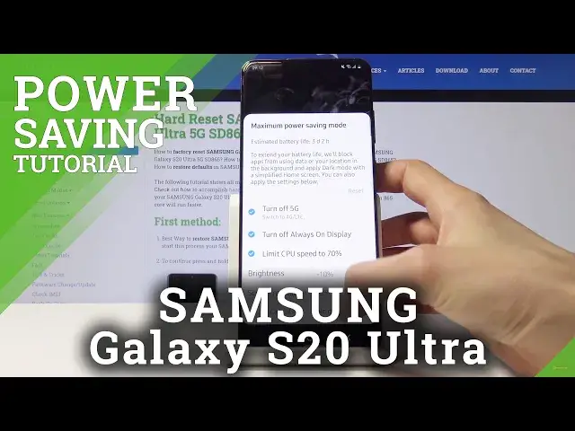 'Video thumbnail for How to Save Power in SAMSUNG Galaxy S20 Ultra – Power Saving Mode'