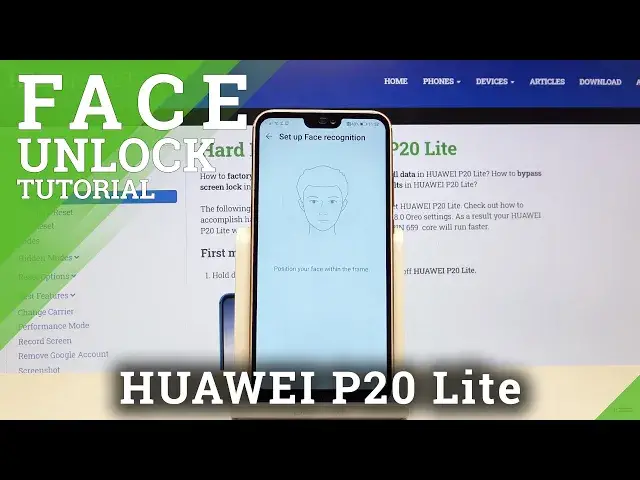 'Video thumbnail for How to Set Up Face Unlock in HUAWEI P20 Lite – Use Face Recognition'