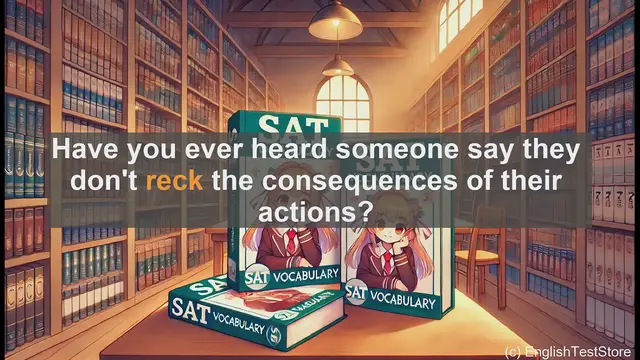 Video thumbnail for 5000 Must Know SAT Vocabulary - Understanding 'Reck': A Unique SAT Vocabulary Word