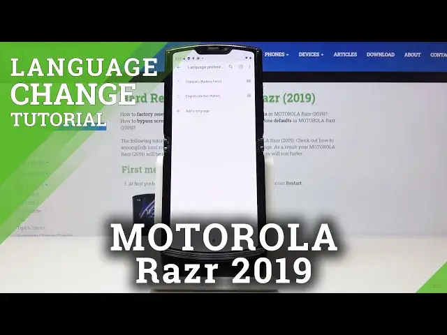 'Video thumbnail for How to Change Language on MOTOROLA Razr (2019) – Language Settings'
